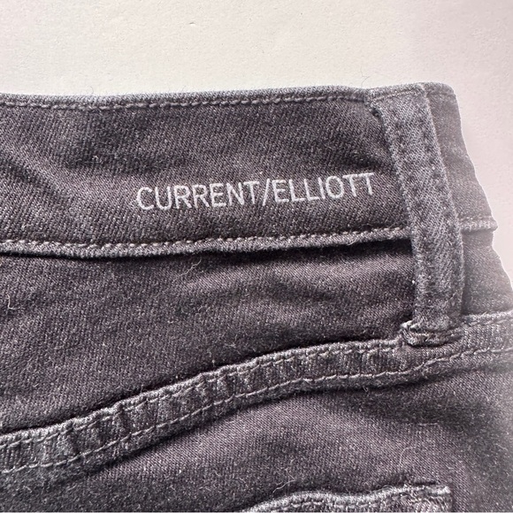 Current Elliott High Waist Vineland Star Black Gray Skinny Jeans Denim Sz 26 - Picture 5 of 16
